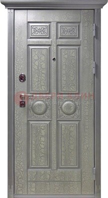 Серая железная дверь с виноритом ДВТ-254 