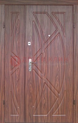 Железная тамбурная полуторная дверь с МДФ ПЛ-7